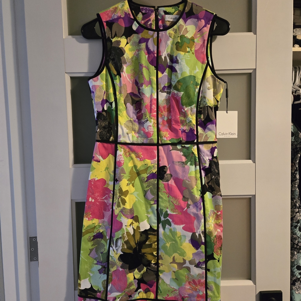 Calvin Klein Multicolor Floral Dress